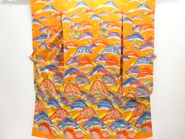 JAPANESE KIMONO / FURISODE / FLOWER & BIRD